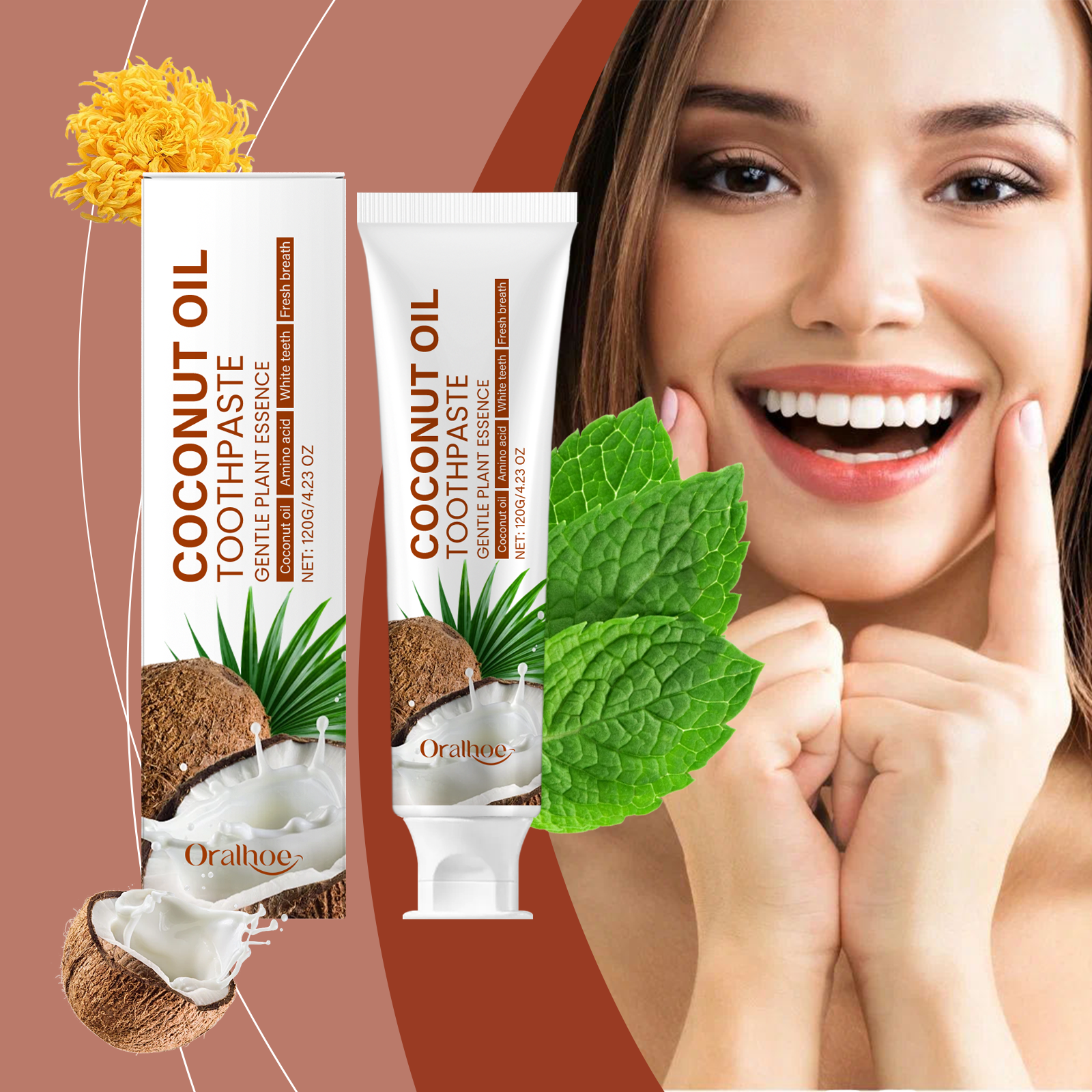 Teeth Whitening Serum - Coconut Oil Toothpaste Teeth Whitening Remove