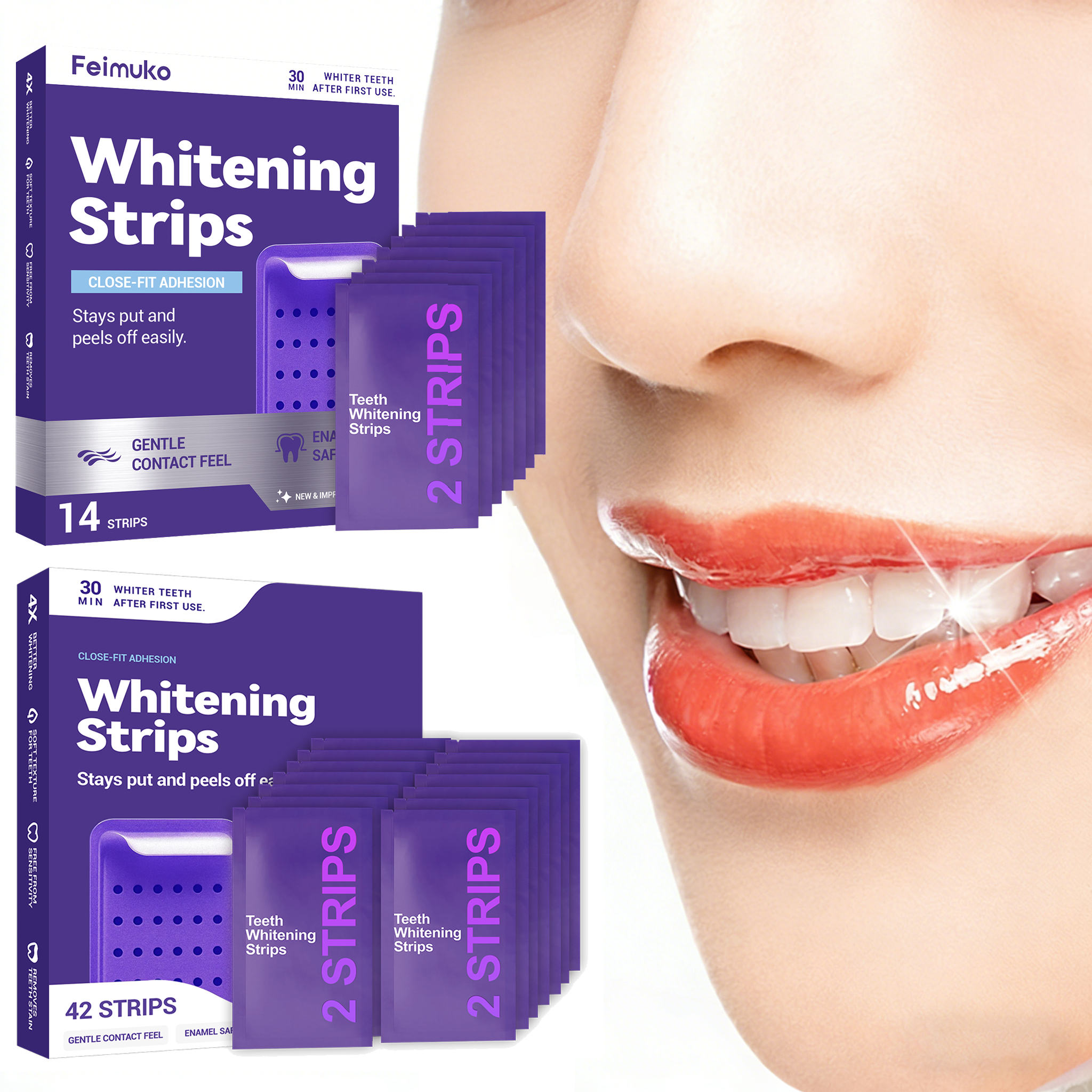 Teeth Whitening Retainer - Purple Teeth Whitening Strips Brighteni Tooth