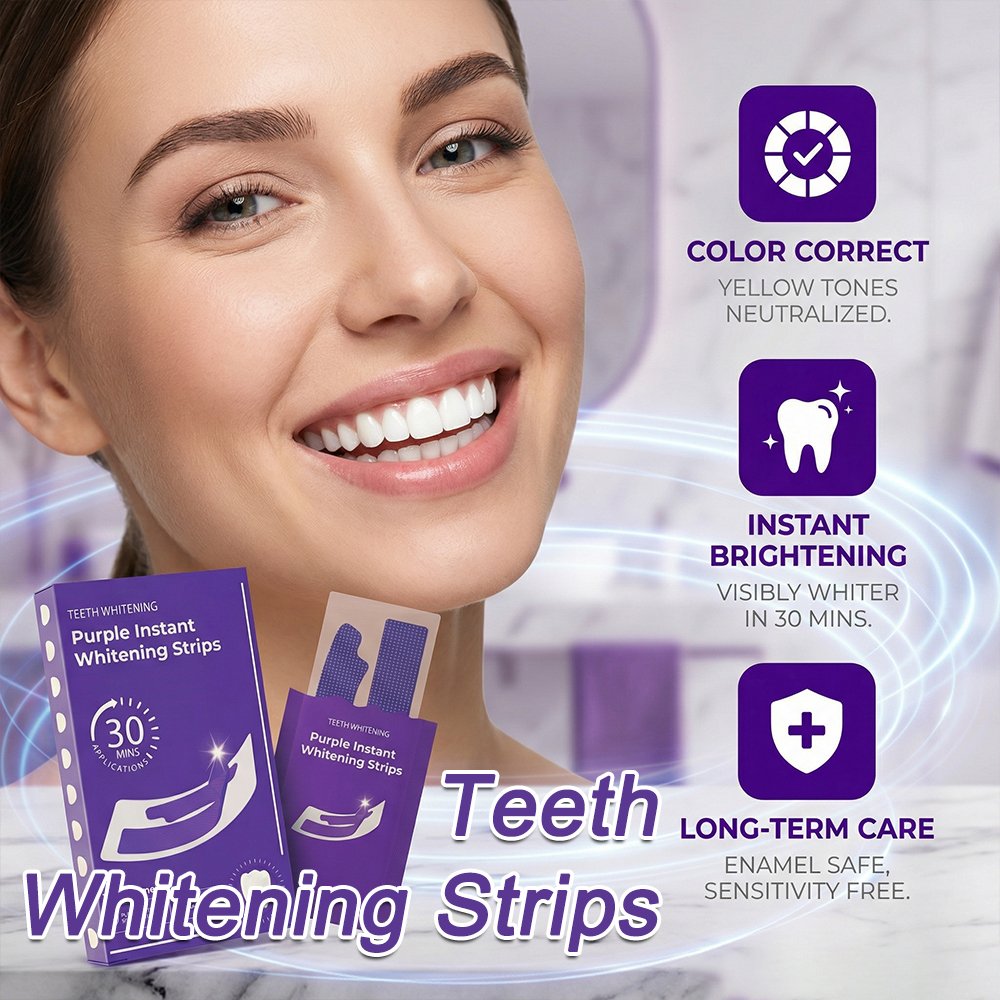 Purple Teeth Whitening Strips- - Teeth Whitening Home Kit avaliação e preço