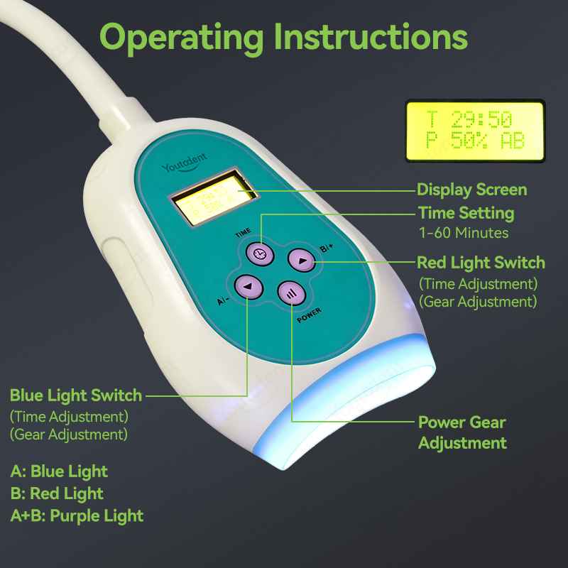 50W Dental Touch Screen 3 Colo - Teeth Whitening Kit Professional avaliação e preço