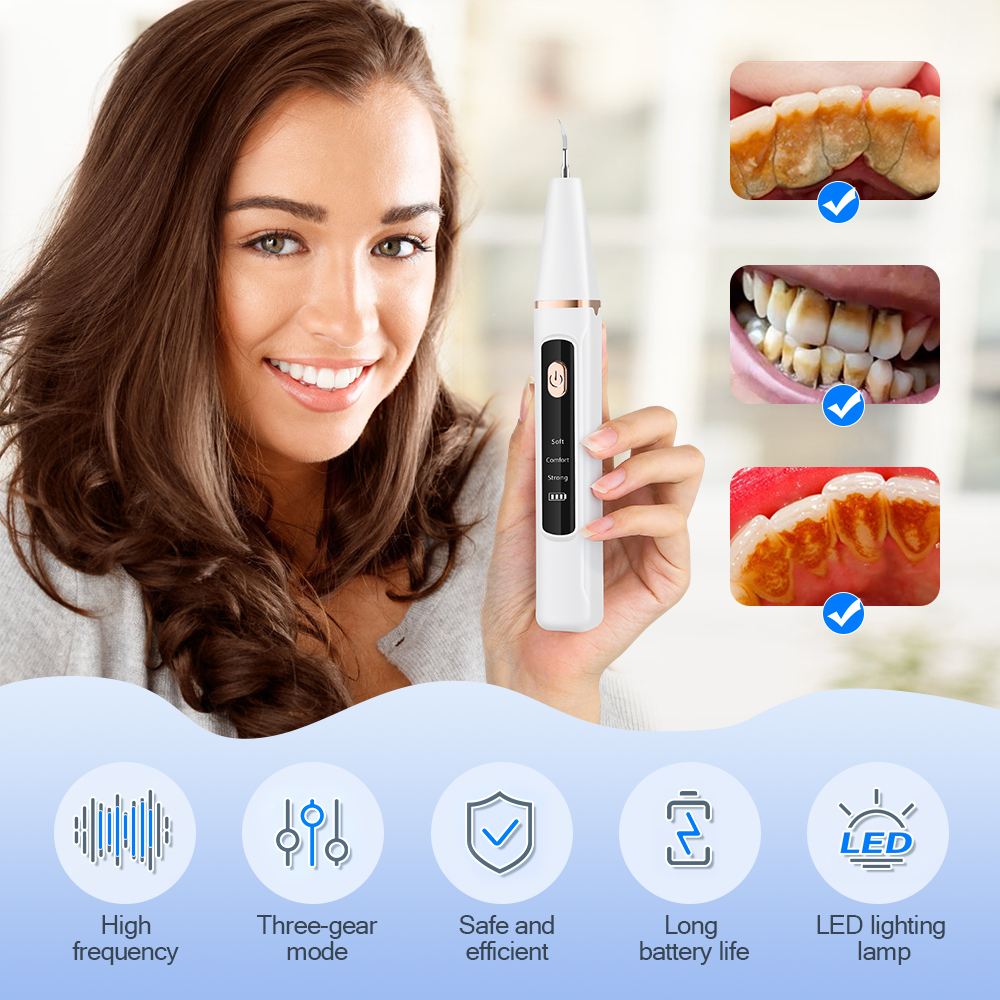 Electric Ultrasonic Dental Sca - Teeth Whitening Kit Professional avaliação e preço