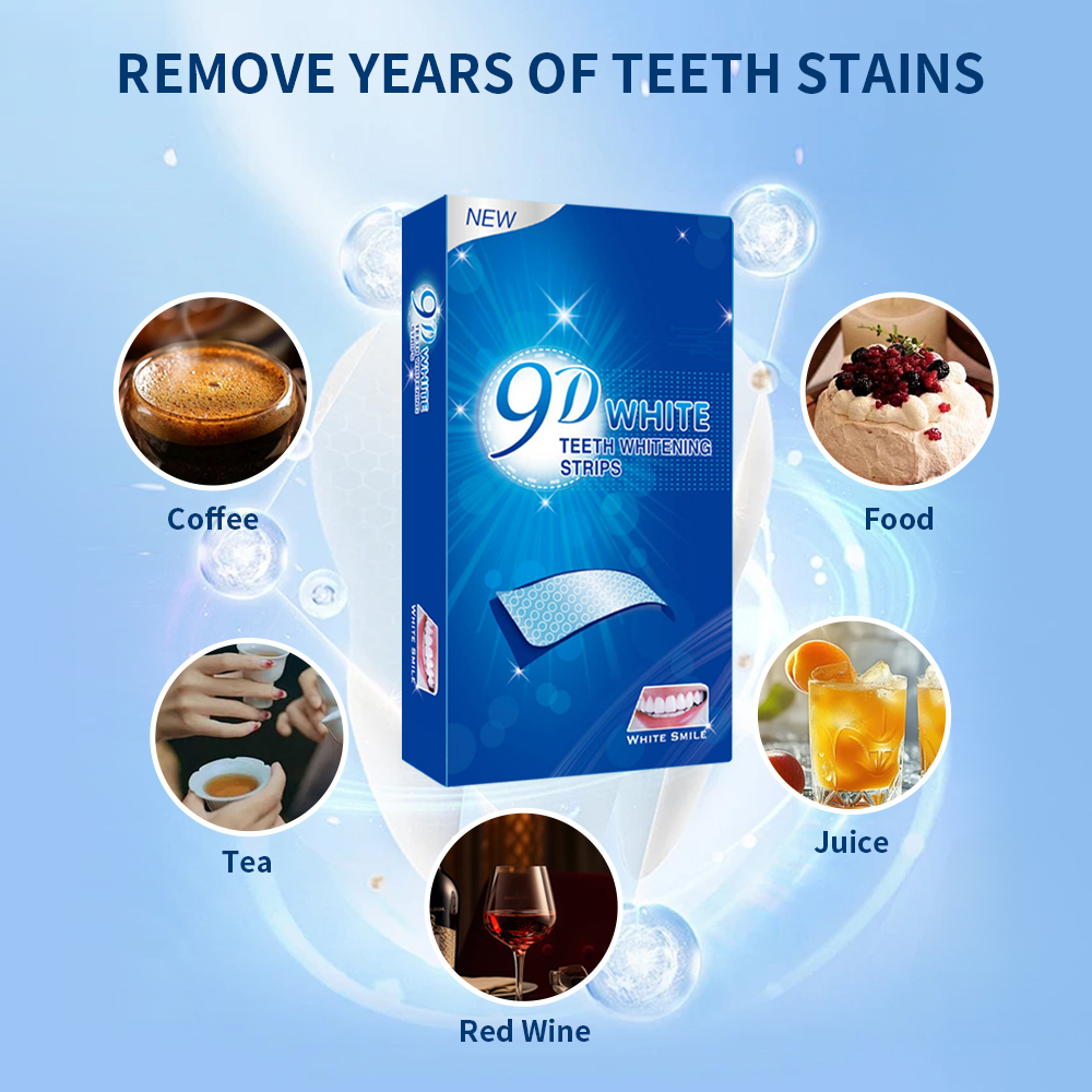 9D White Teeth Whitening Strip - Teeth Whitening Retainer avaliação e preço