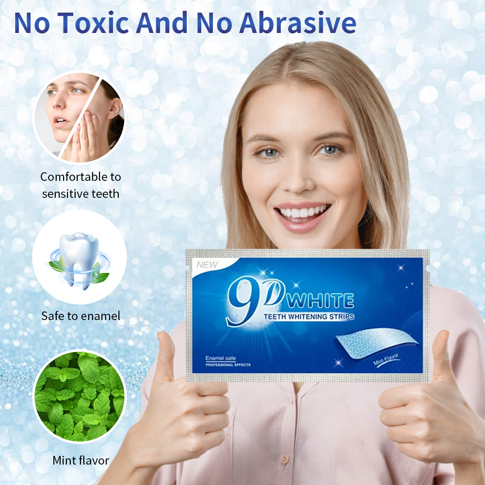 9D White Teeth Whitening Strip - Teeth Whitening Retainer avaliação e preço