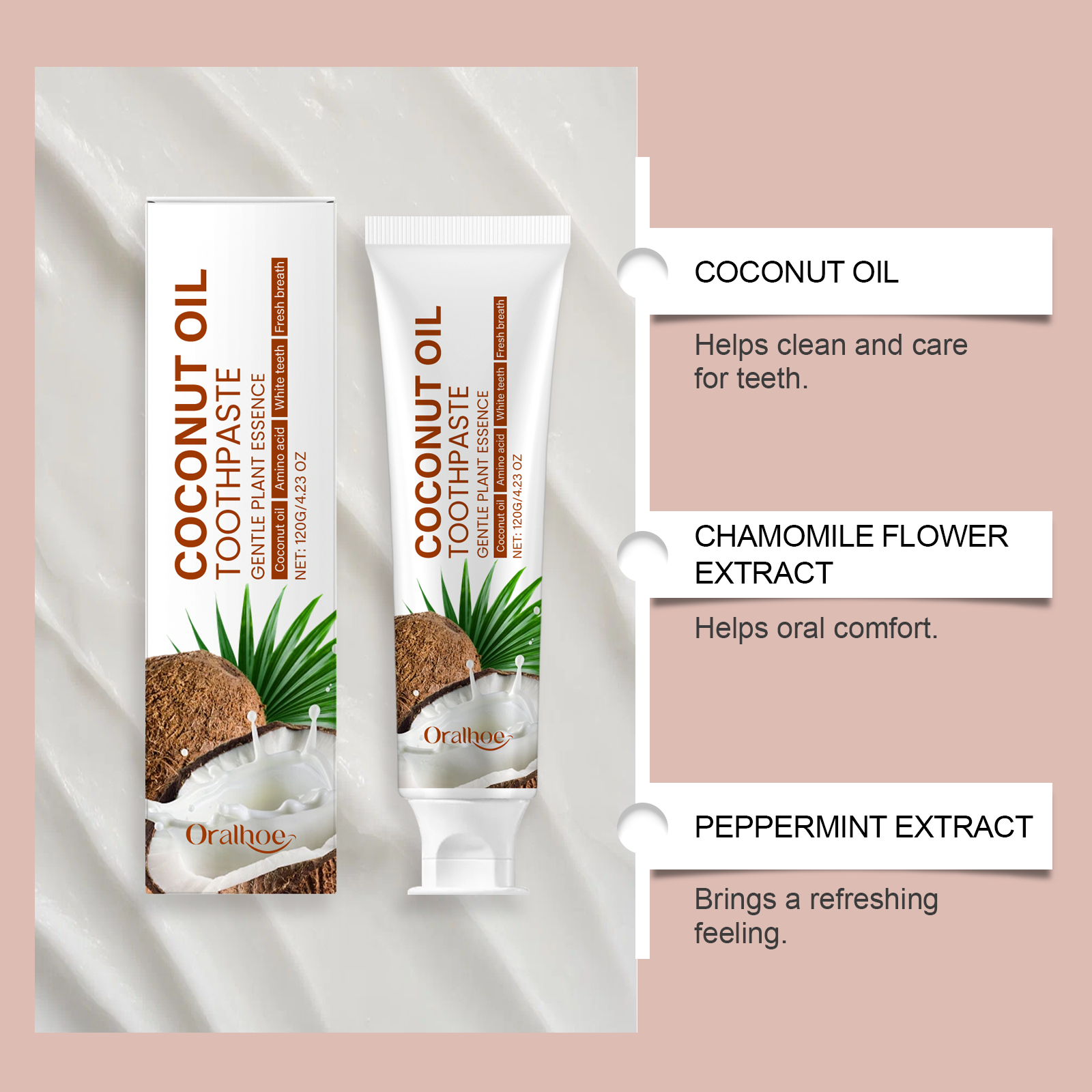 Coconut Oil Toothpaste Teeth W - Teeth Whitening Serum avaliação e preço