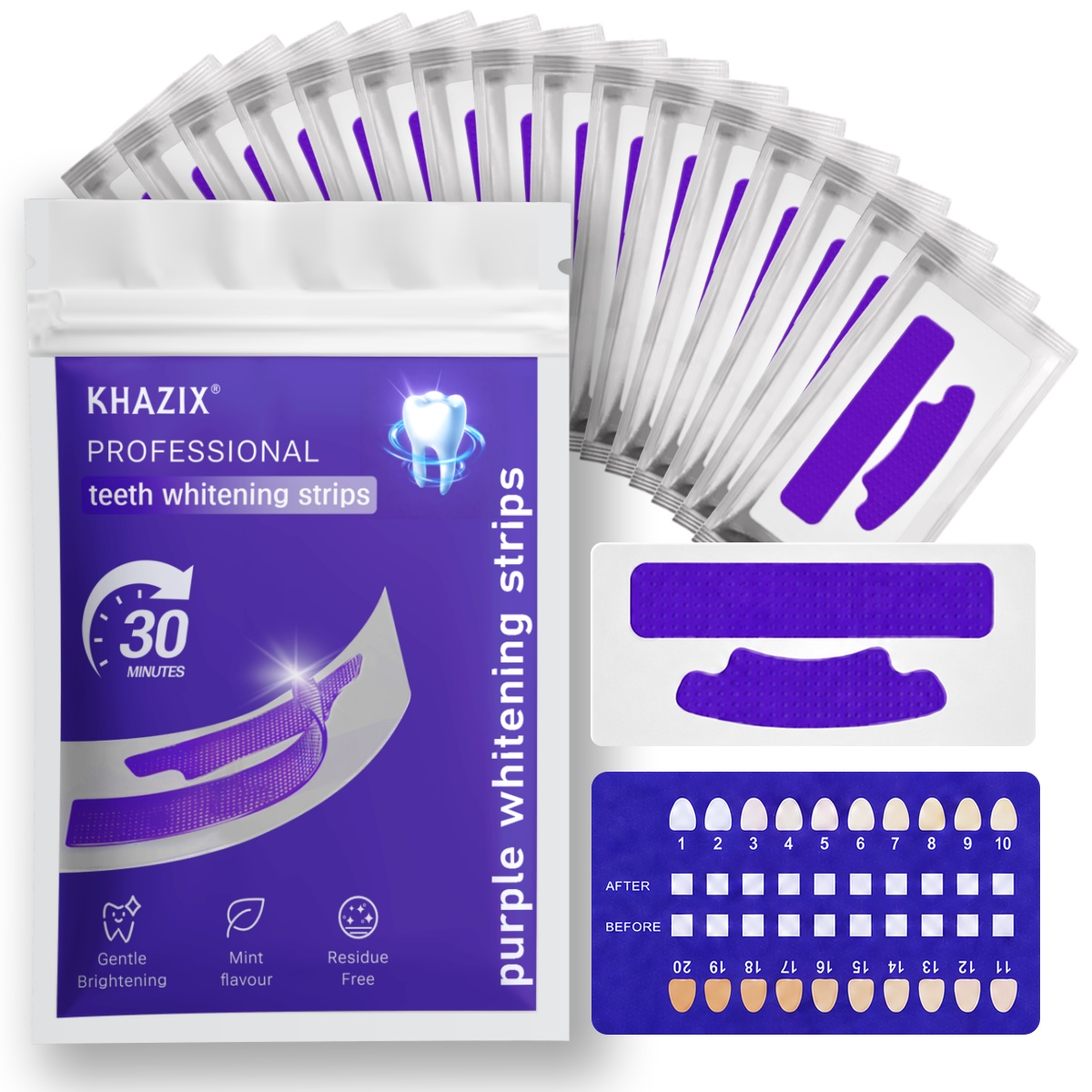 7PCS Teeth Whitening Strips fo - Teeth Whitening Retainer avaliação e preço