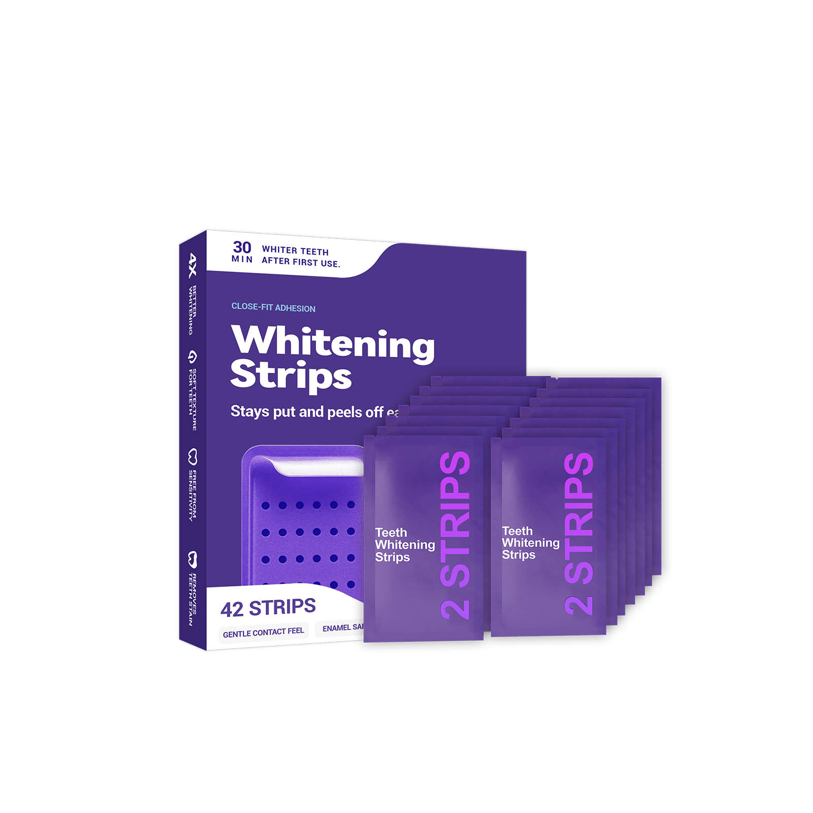Purple Teeth Whitening Strips  - Teeth Whitening Retainer avaliação e preço