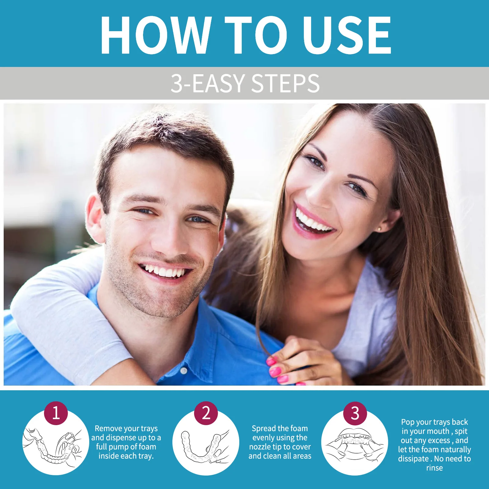 Aligner Denture Cleaner Foam D - Teeth Whitening Retainer avaliação e preço