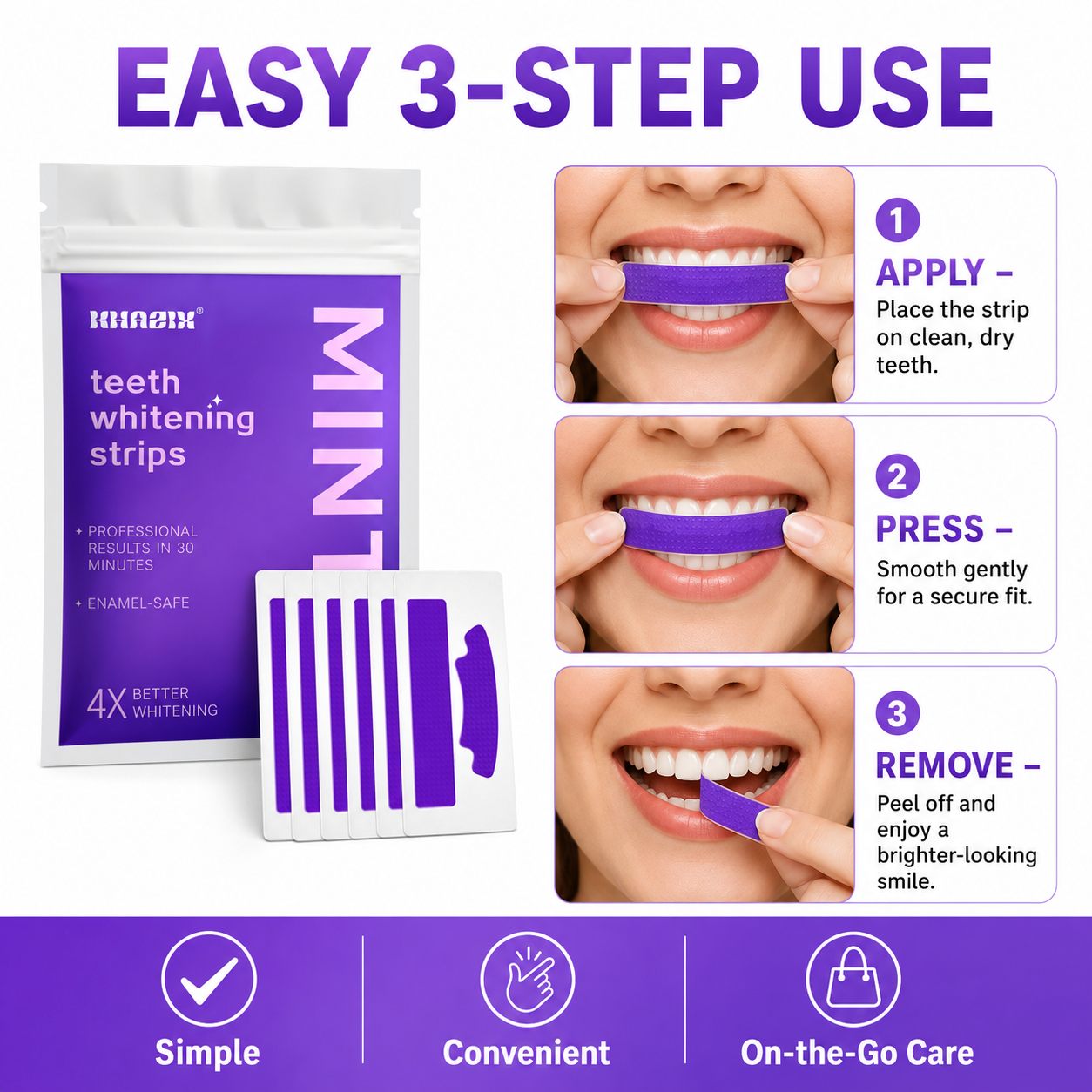 14Pcs Mint Teeth Whitening Str - Teeth Whitening Retainer avaliação e preço