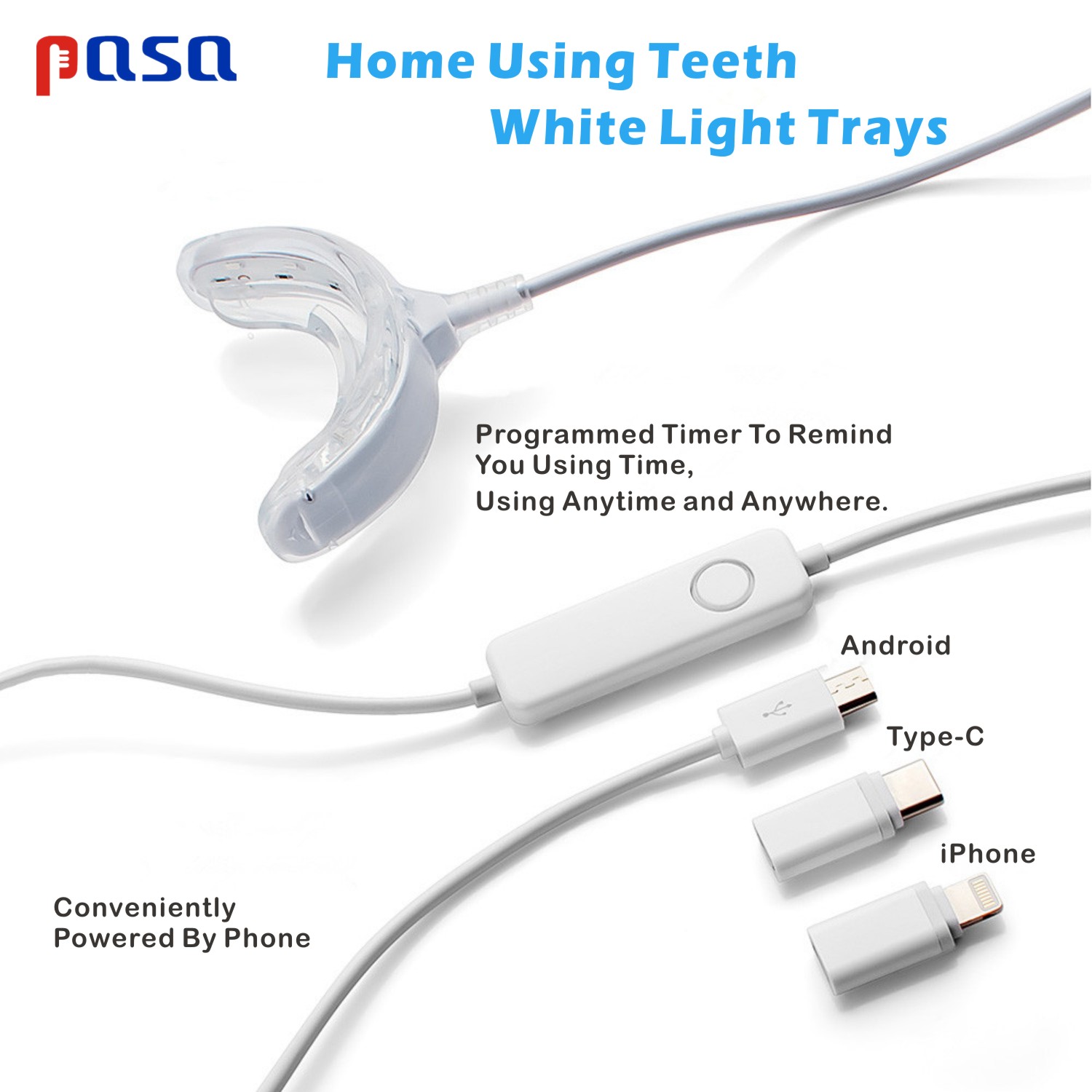 Portable LED Cold Blue Light S - Teeth Whitening Home Kit avaliação e preço