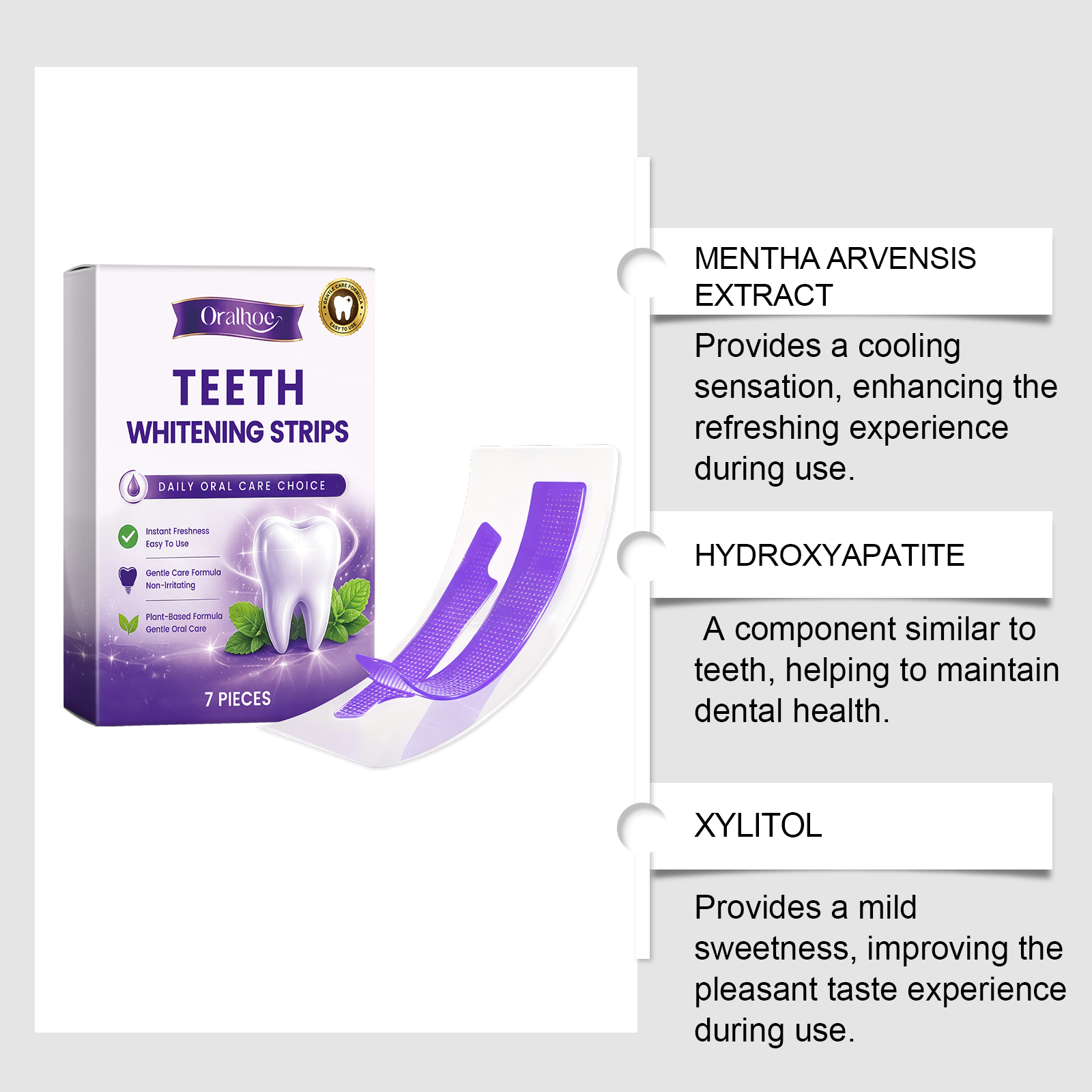 Purple Teeth Whitening Strips  - Teeth Whitening Retainer avaliação e preço
