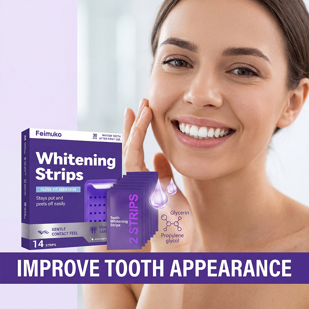 Purple Teeth Whitening Strips  - Teeth Whitening Home Kit avaliação e preço