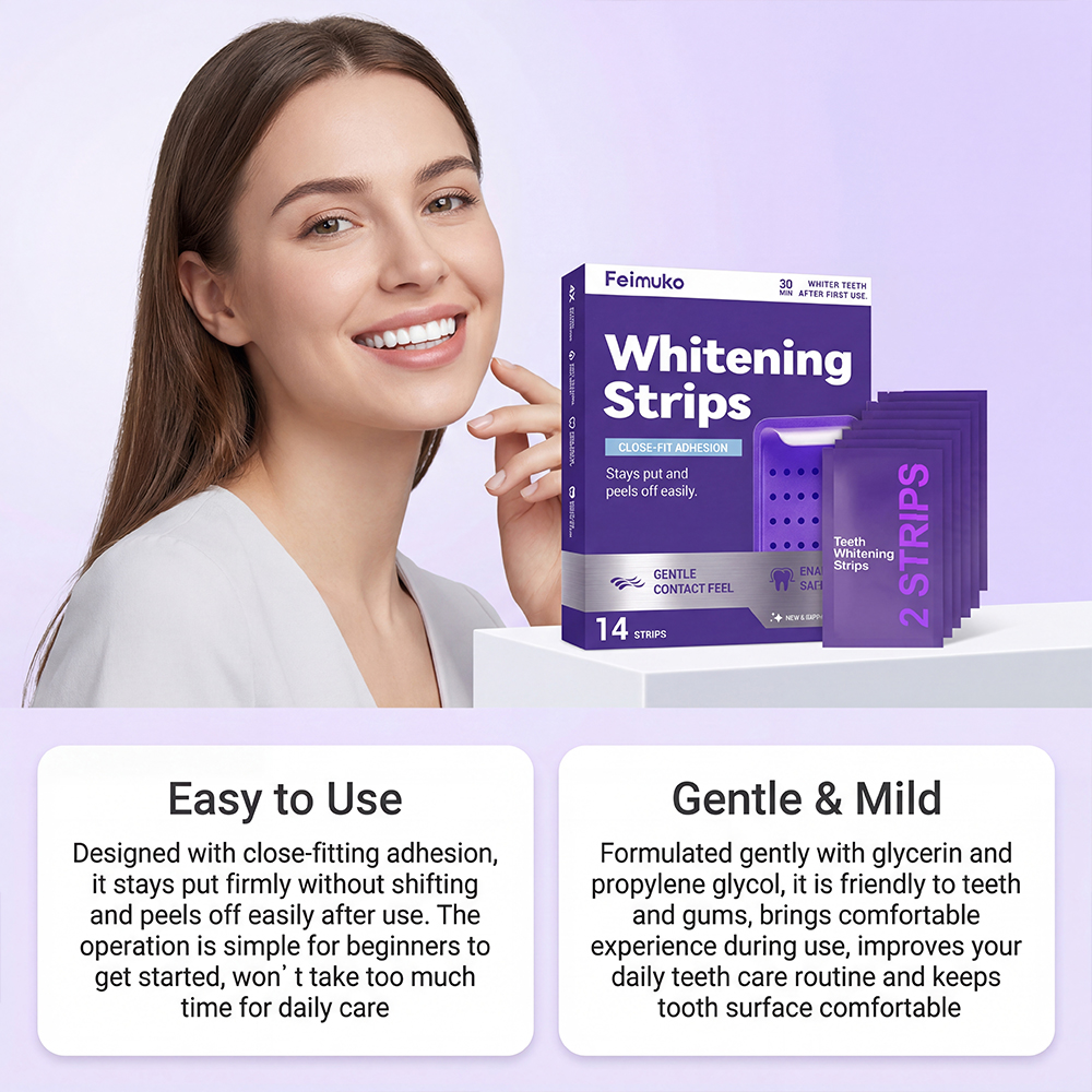 Purple Teeth Whitening Strips  - Teeth Whitening Home Kit avaliação e preço