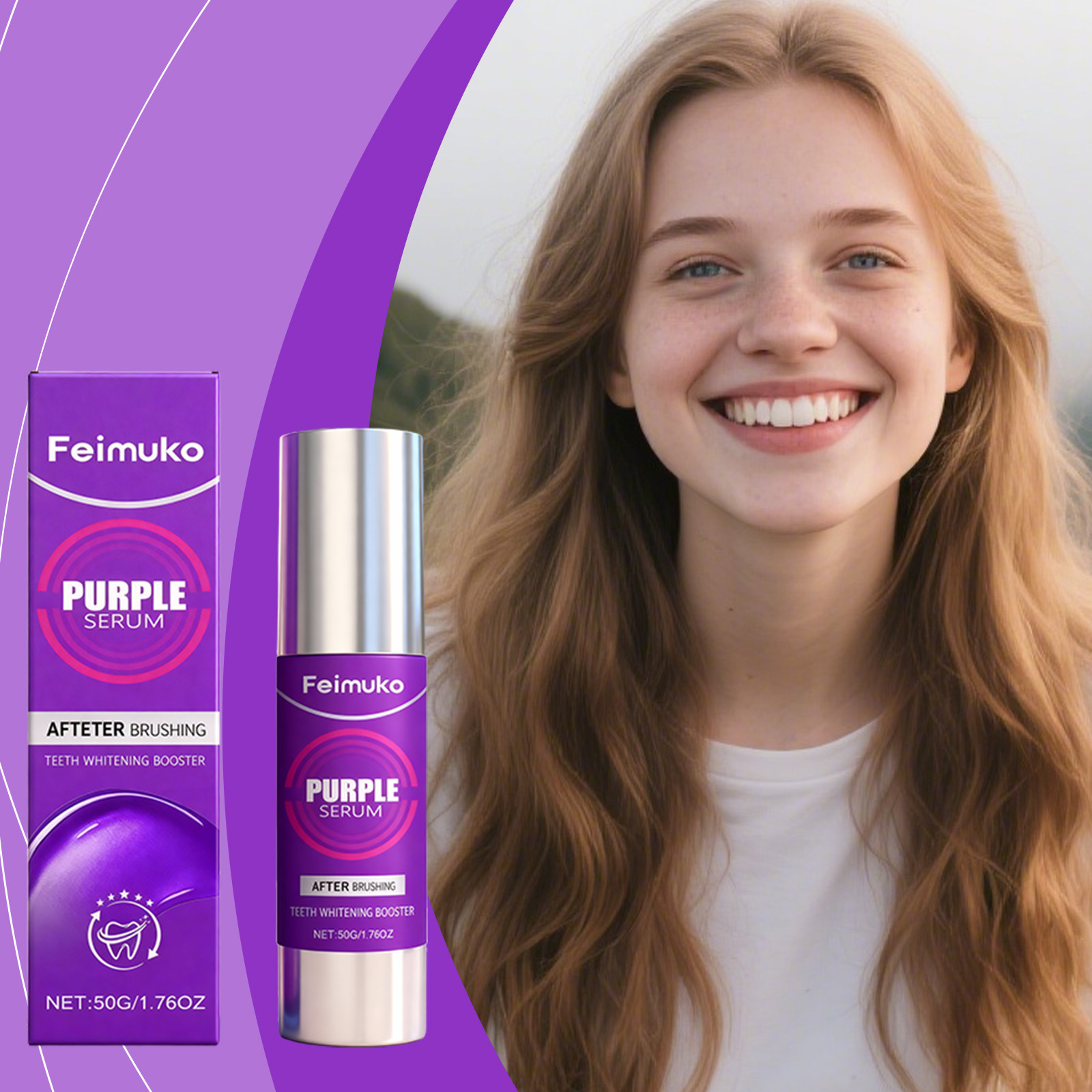 Feimuko Purple Serum Teeth Whi - Teeth Whitening Serum avaliação e preço