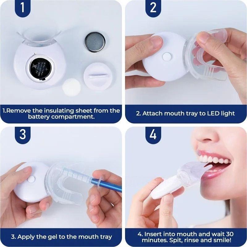 1 Set Clean Oral Cavity Teeth  - Teeth Whitening Home Kit avaliação e preço