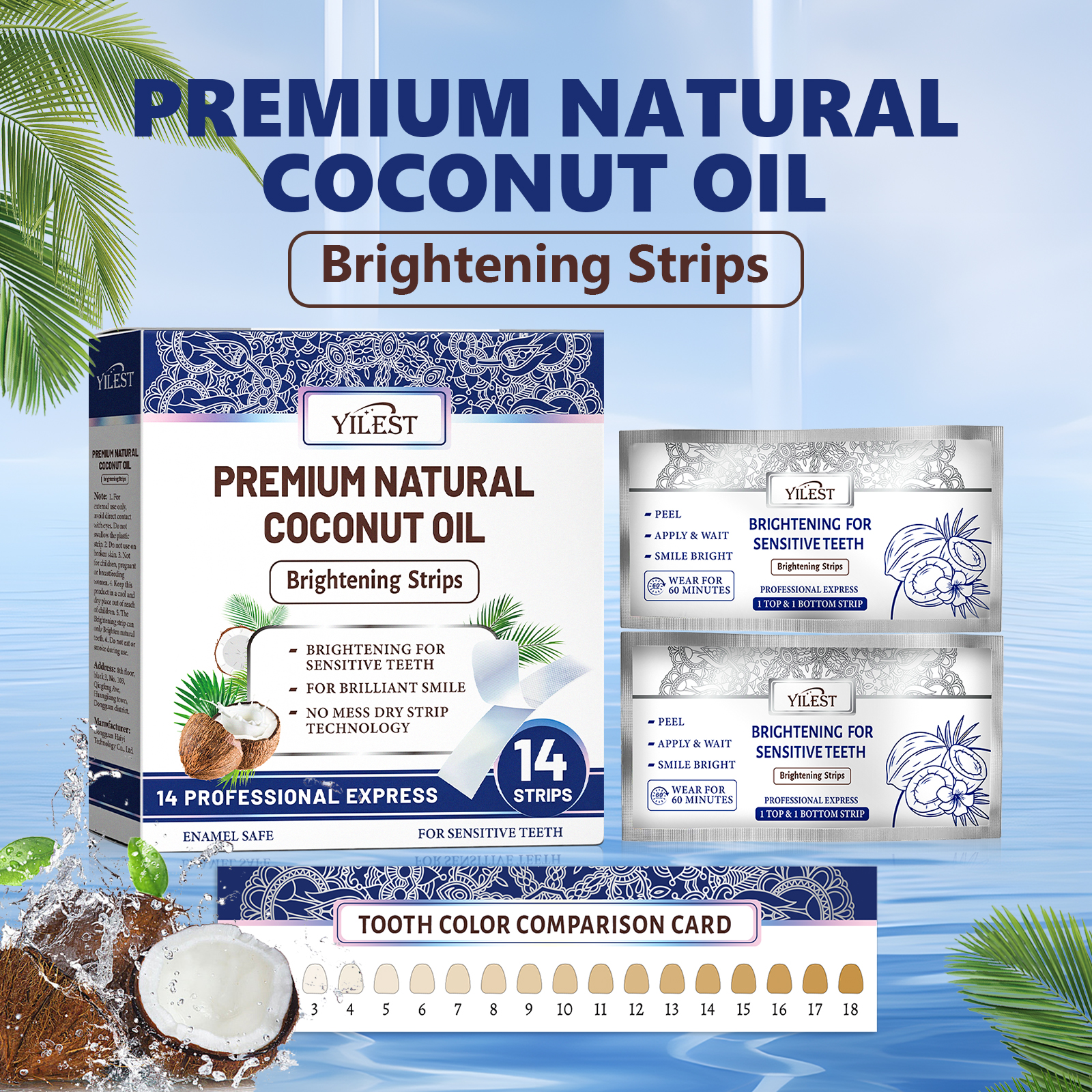 Teeth Whitening Strips 14pcs C - Teeth Whitening Retainer avaliação e preço